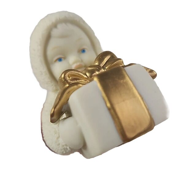 Vintage Department 56 Snowbabies Overnight Delivery Bisque Ornament 68808 - Picture 9 of 12